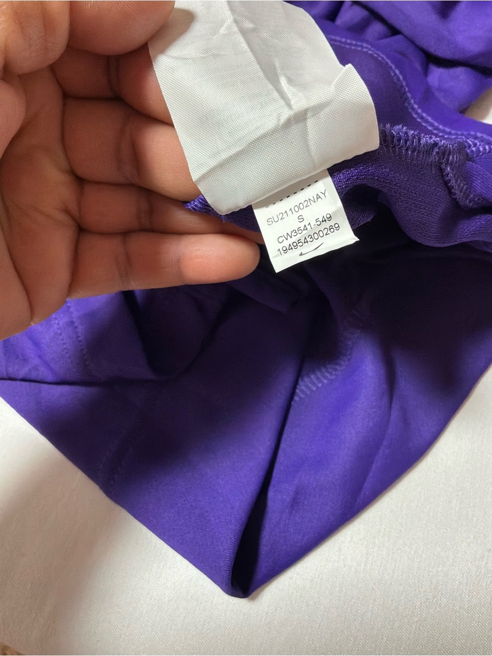 Nike Women’s Coaches Dri-FIT Long Sleeve Top Small Court Purple Sundown - Picture 8 of 9